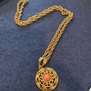 Vintage necklace with medallion